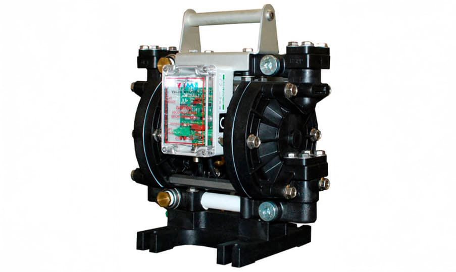 Black diaphragm pump with handle