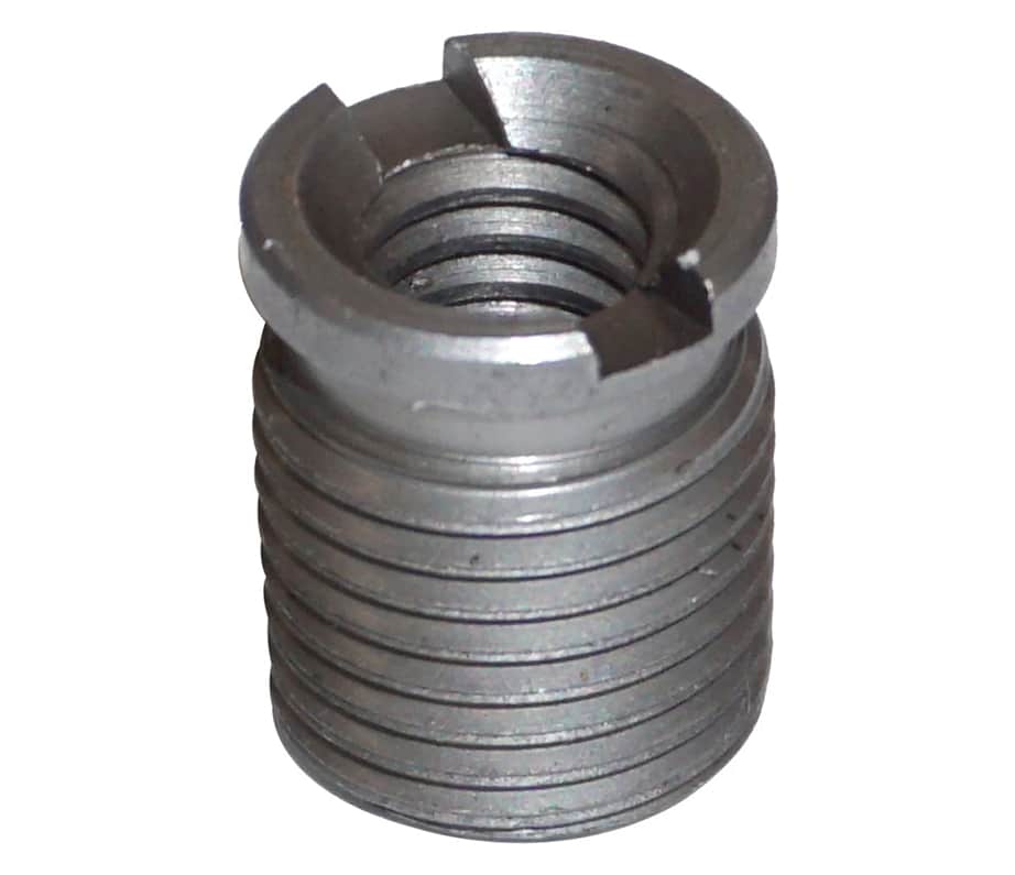 metal threaded insert for machining