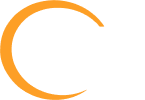 Logo with text and circular design