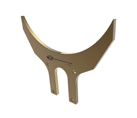 Metallic tool with curved shape