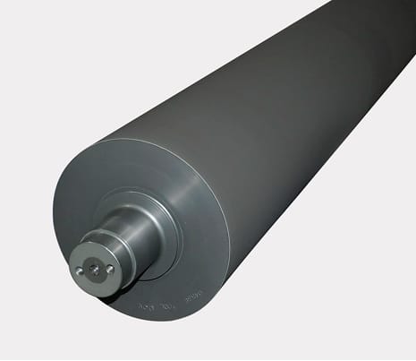 Gray cylindrical industrial roller