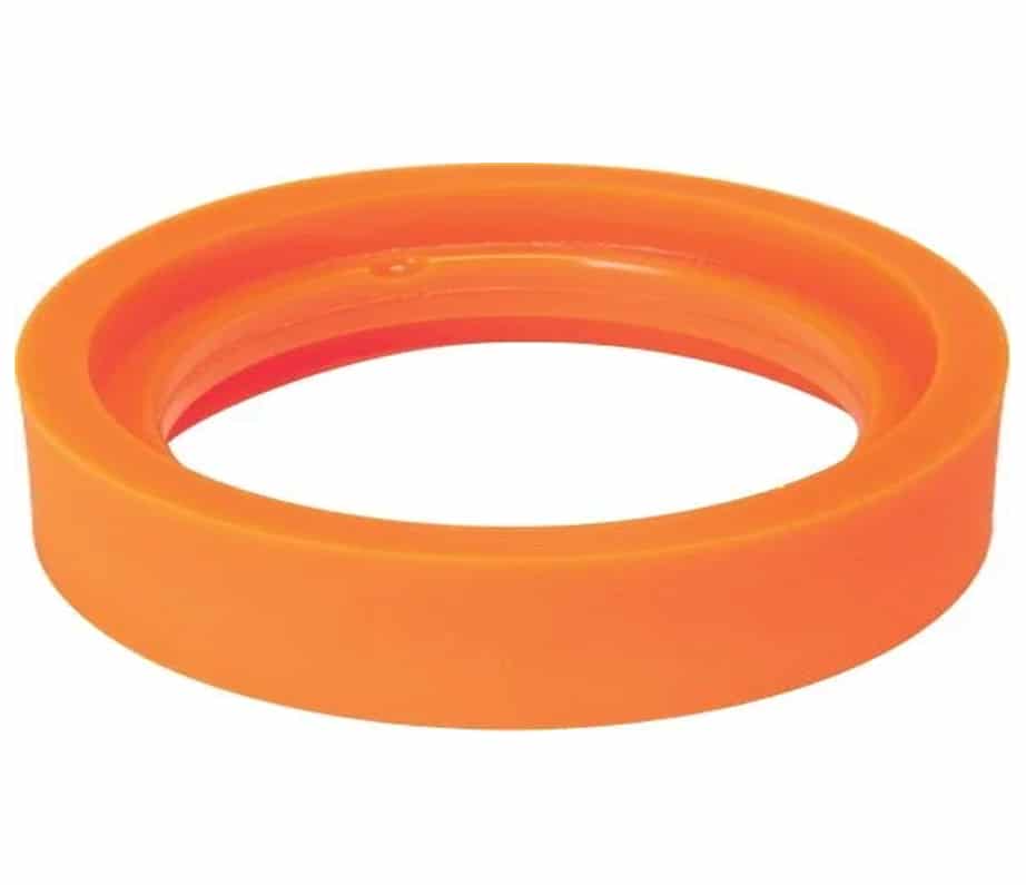 Orange circular feeding ring