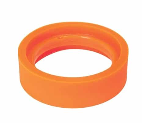 Orange circular silicone feeding ring